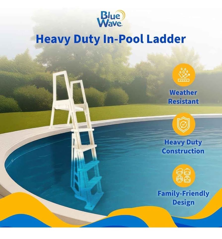 NEW Blue Wave Heavy Duty Above-Ground Pool Ladder (Fits 48"-54") - photo 4