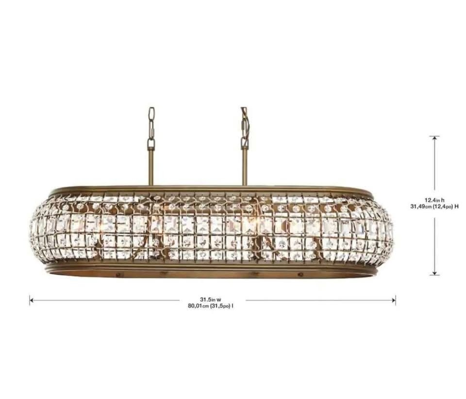Goldbach 6-Light Brass Island Pendant - photo 3