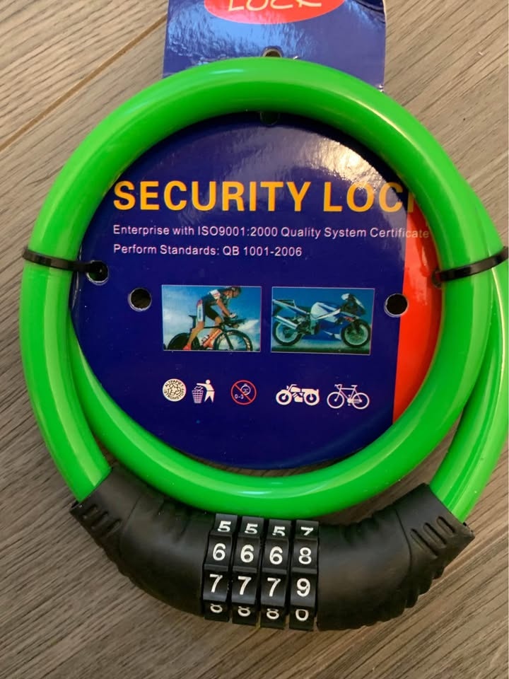 Brand New Bicycle Lock - Password, No Key Needed - photo 2