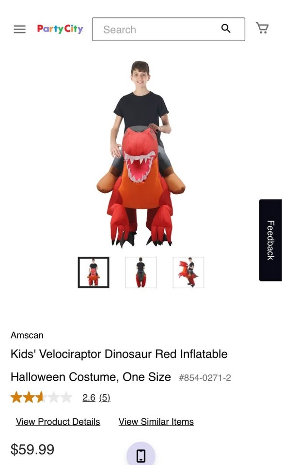 Inflatable dinosaur costume - photo 2