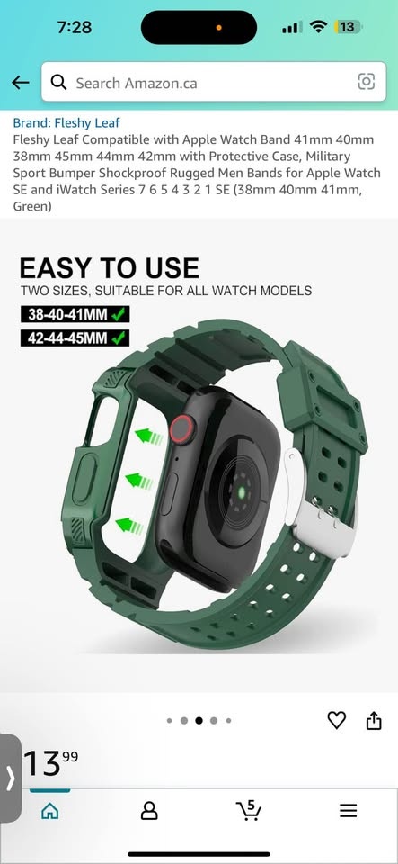 Apple Watch Band with Protective Case - photo 2