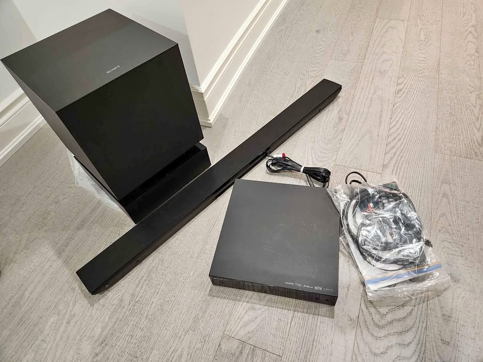 Sony Home Theater Receiver, Subwoofer & Sound Bar w/ Remote