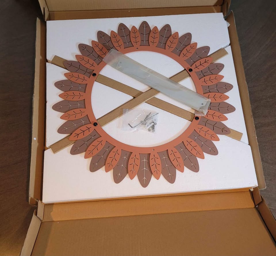 Metal Circle Decorative Wall Mirror - photo 2