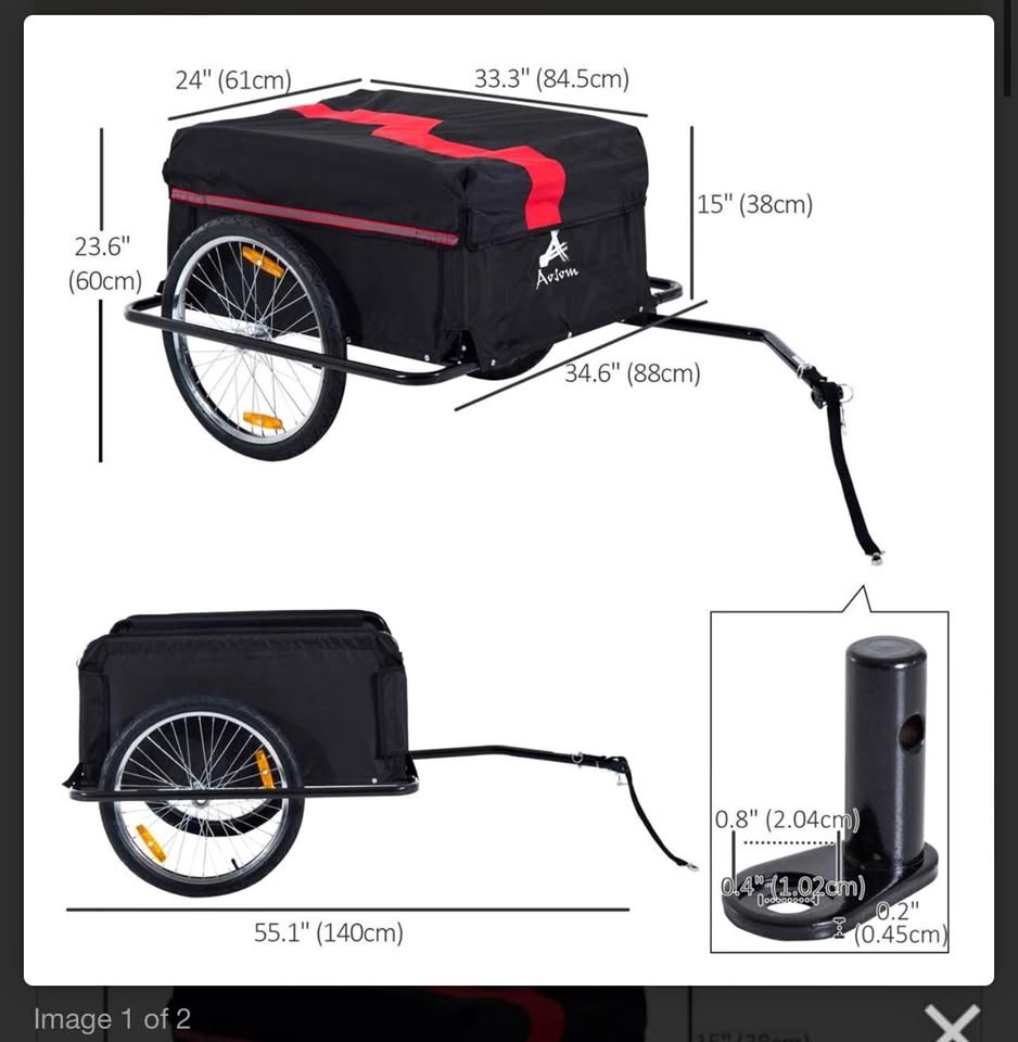 Aosom Bicycle Trailer/Cargo Trailer - New (3 Avail)