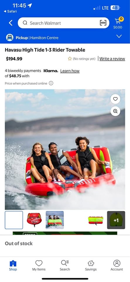 Havasu High Tide Boat Towable Water Raft - New in Box ($140)