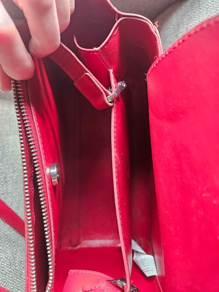 Red Zara Faux Leather Purse - photo 2