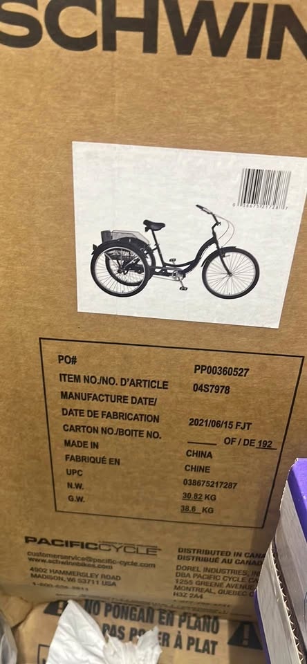 Schwinn Mackinaw 26" Adult Tricycle - New in Box