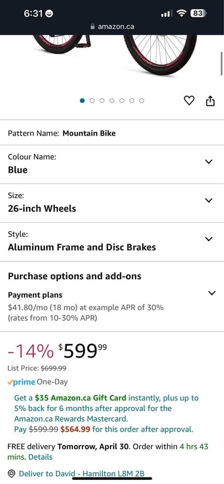 Schwinn High Timber Youth/Adult Mountain Bike, Aluminum Frame, 2 - photo 3
