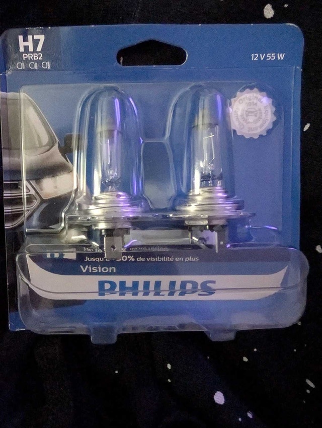 Philips H7PRB2 Vision Upgrade Headlight Bulbs (12V 55W)