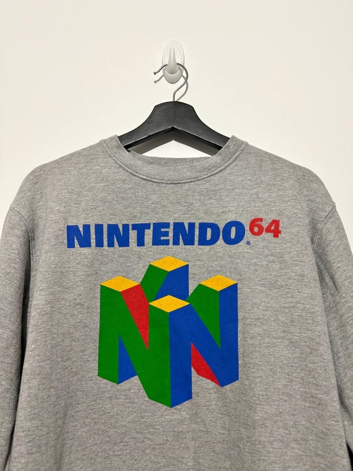 Nintendo 64 Retro Sweatshirt - Grey - Medium