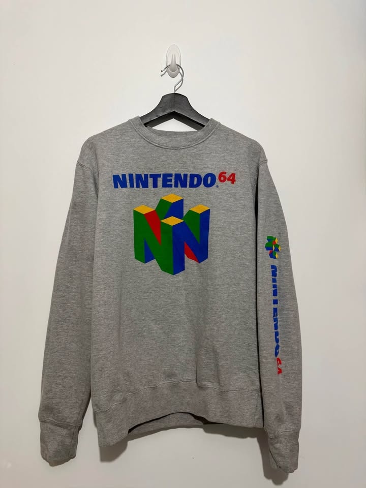 Nintendo 64 Retro Sweatshirt - Grey - Medium - photo 2