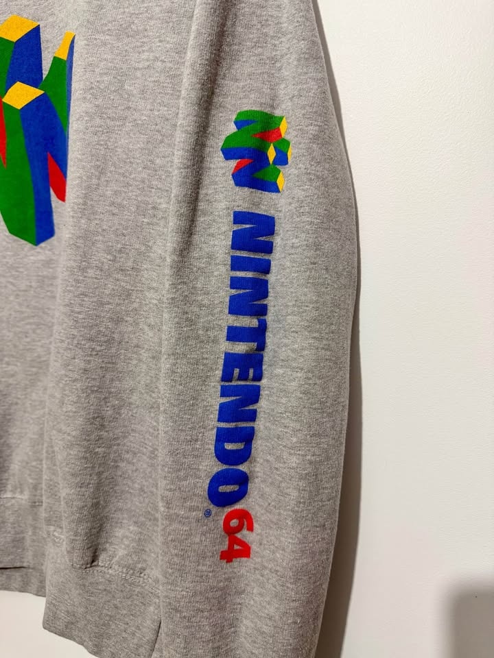 Nintendo 64 Retro Sweatshirt - Grey - Medium - photo 4