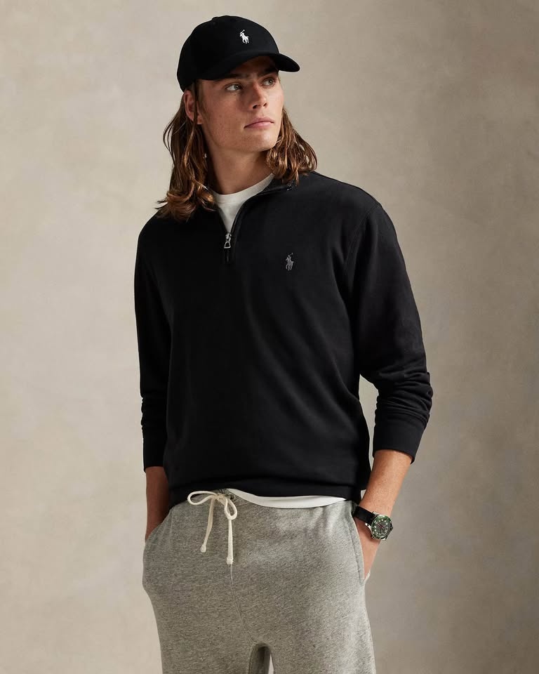 Polo Ralph Lauren Black Quarter-Zip Pullover XL - photo 5