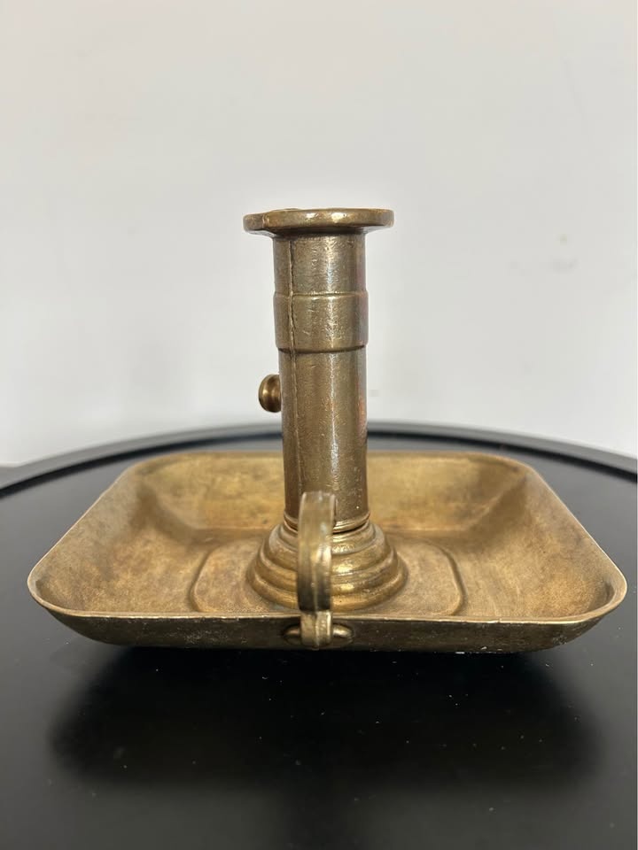 Vintage Victorian Brass Chamberstick - Candle Ejector - photo 3