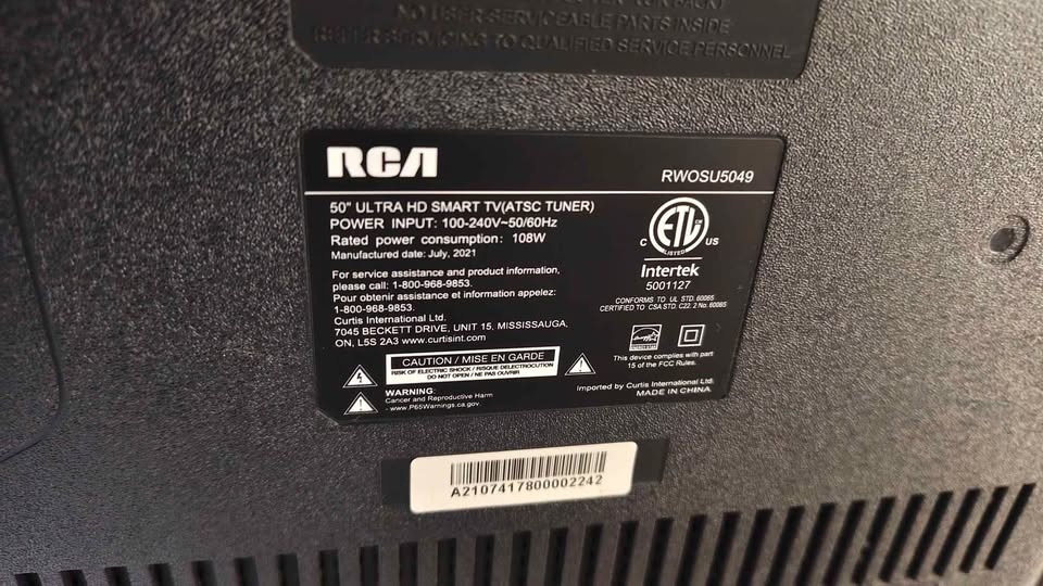 50” RCA Ultra HD 4K SMART TV (RWOSU5049) - photo 5