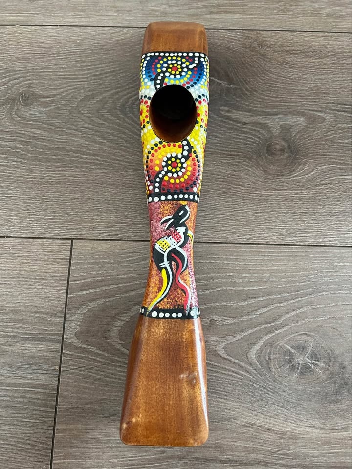 Hand-Painted Aboriginal Dot Art Wine Bottle Holder - photo 3