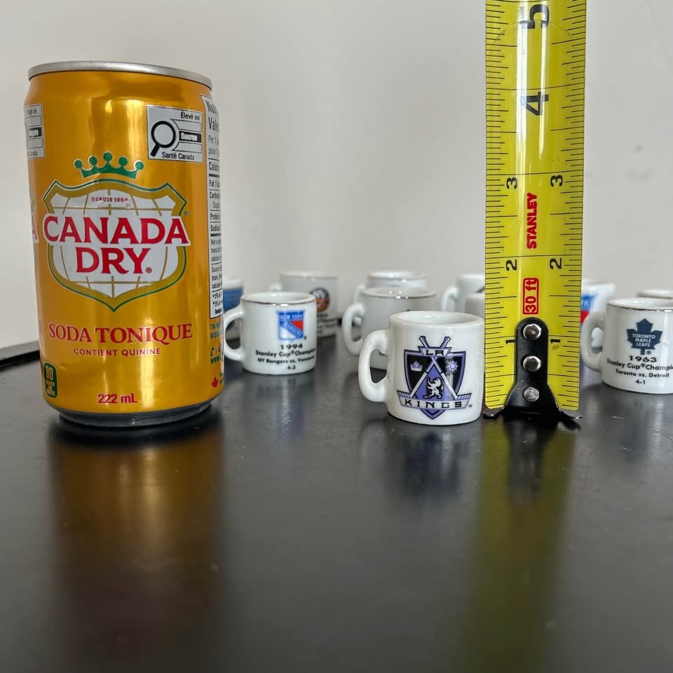 Vintage NHL Stanley Cup "Cup Crazy" Mini Mug Collection – 13 Pie - photo 2