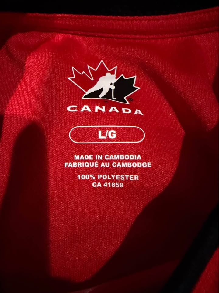 Team Canada Hockey Jersey Size L Red - photo 3