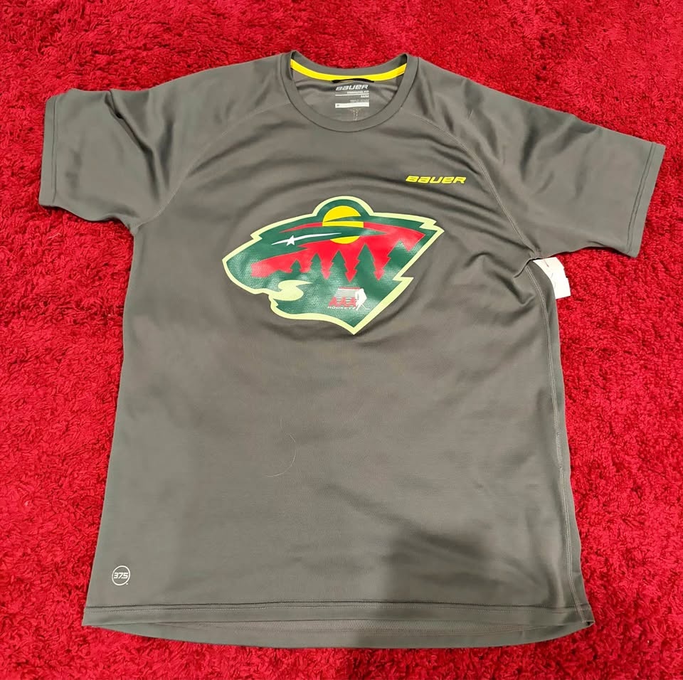 Bauer Minnesota Wild Hockey Training Shirt Medium