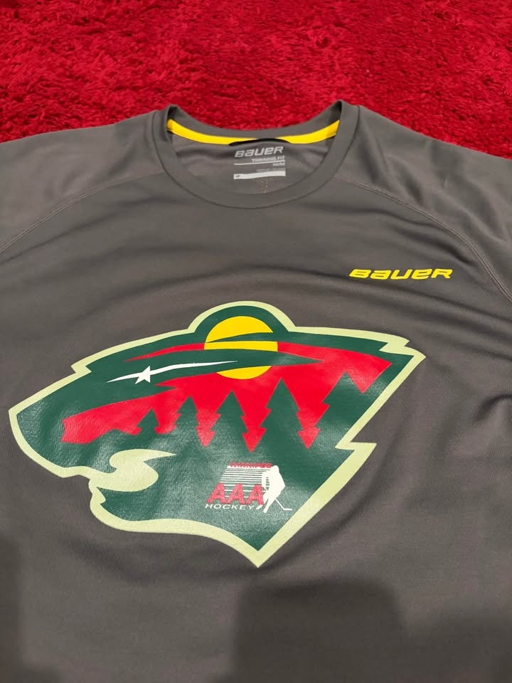 Bauer Minnesota Wild Hockey Training Shirt Medium - photo 2