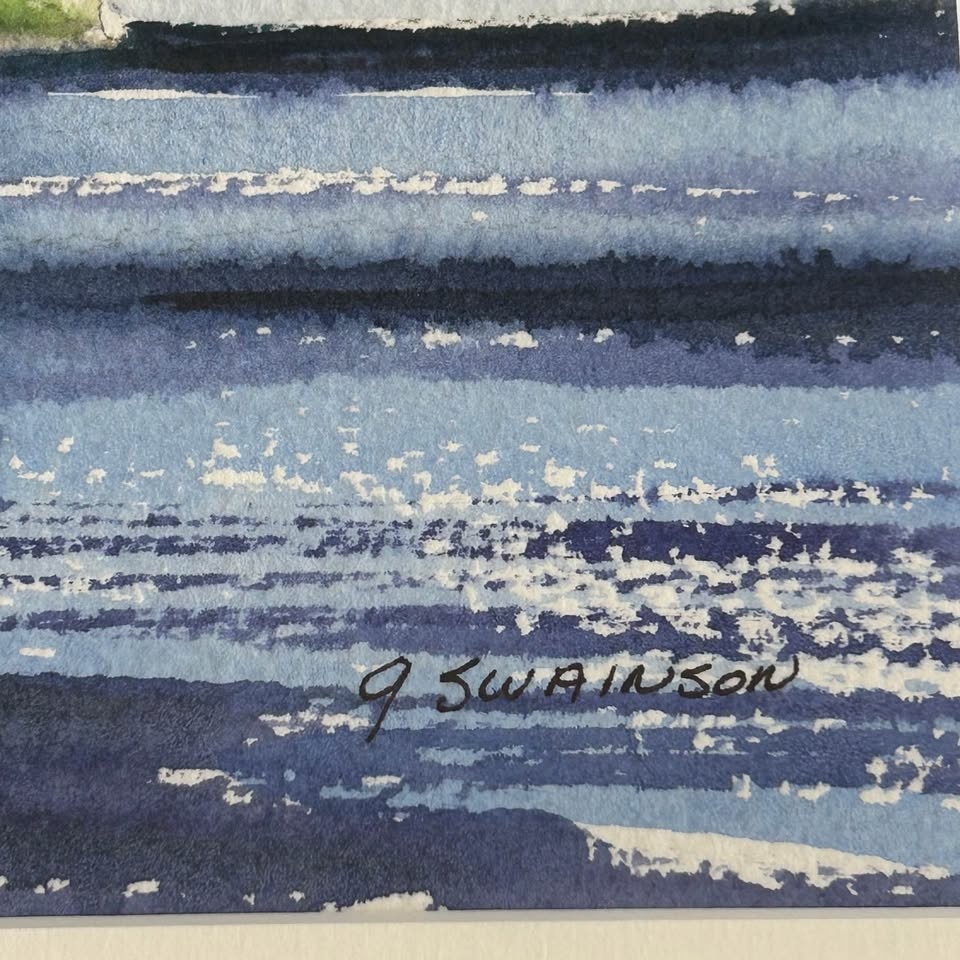 Original Signed Watercolor Painting – “Palms at the Beach” by J. - photo 3