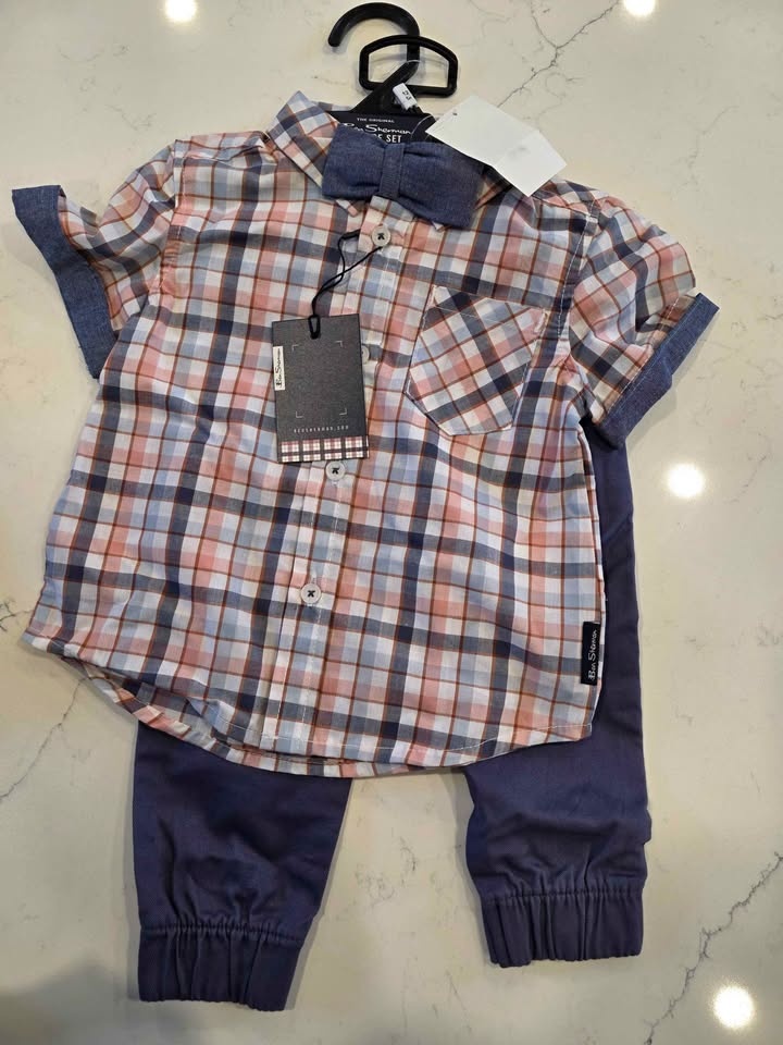 12M Boys Outfit Bundle – Carter’s + Ben Sherman Set (New w/ Tags - photo 2