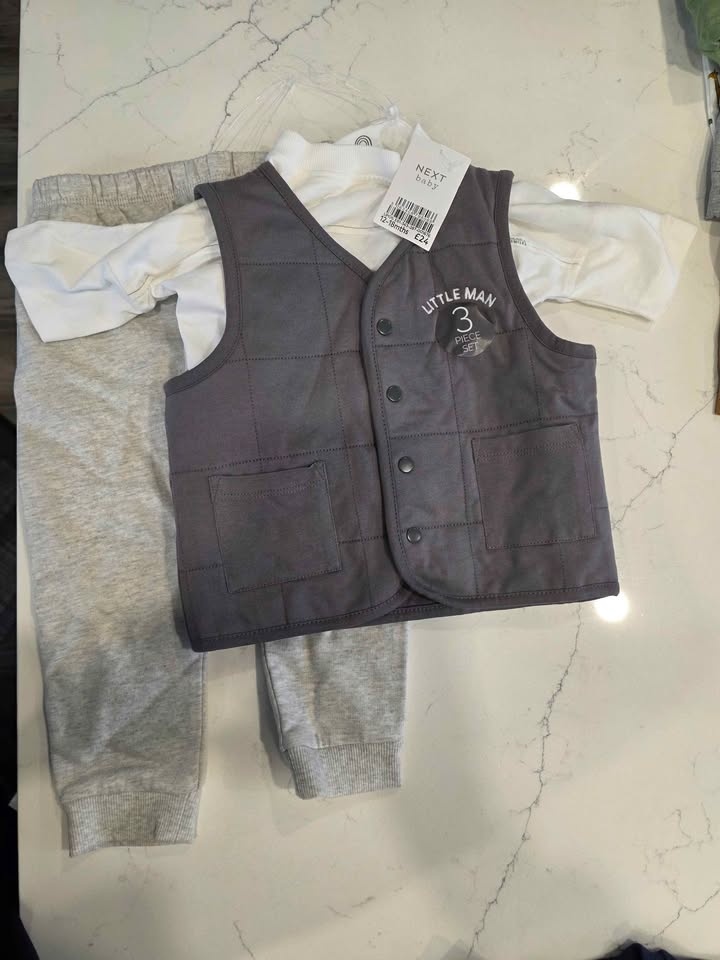 12-18M Baby Boy Outfit Bundle - NEXT, 3-4 Piece Sets - NEW w/ Ta - photo 3
