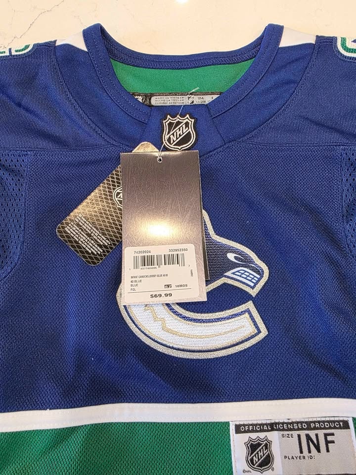 Vancouver Canucks Baby Jersey (18M) – Brand New w/ Tags - photo 2