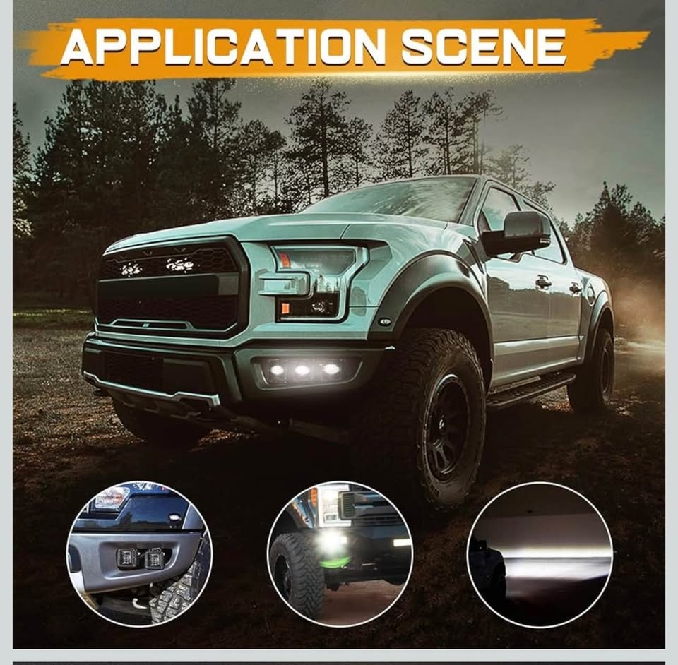 Niking Auto 3" SAE LED Fog Lights (2 Pcs) - photo 4
