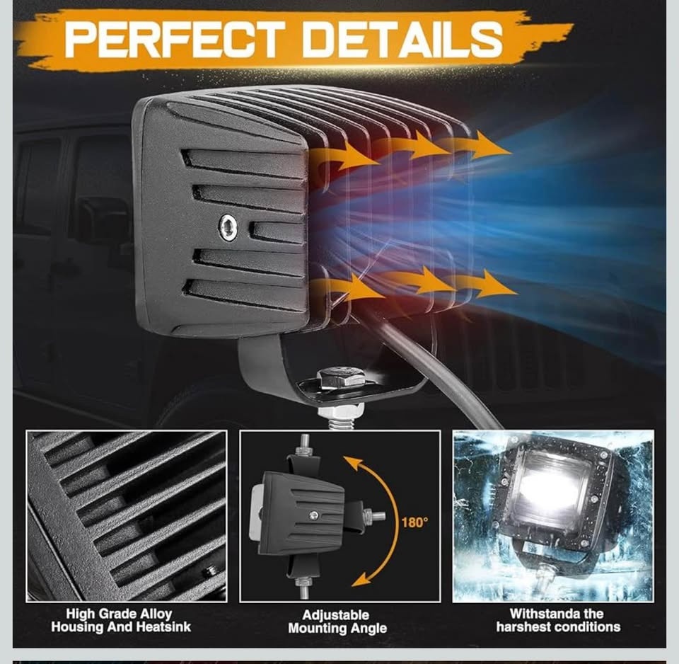 Niking Auto 3" SAE LED Fog Lights (2 Pcs) - photo 5