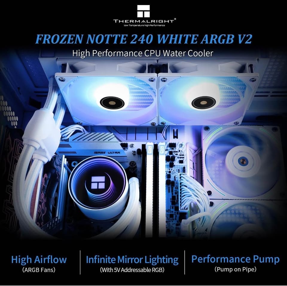 Thermalright Frozen Notte 240 White ARGB V2 CPU Cooler - photo 2