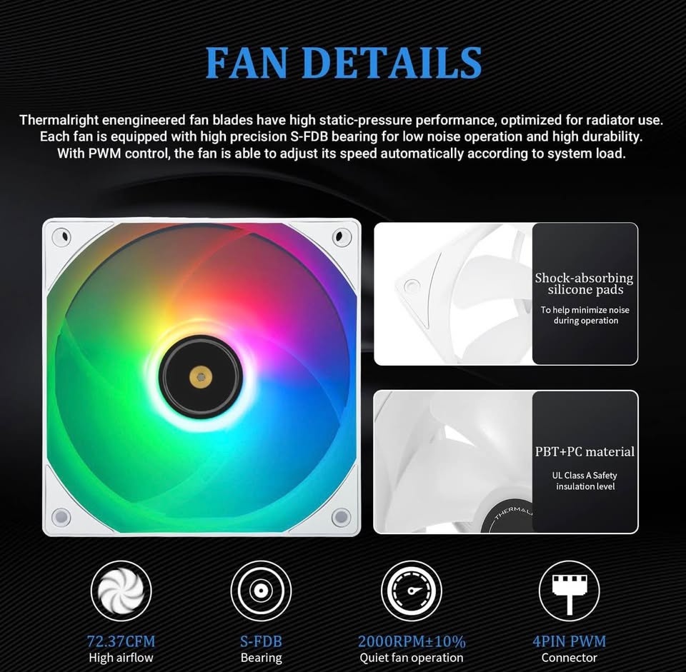 Thermalright Frozen Notte 240 White ARGB V2 CPU Cooler - photo 5