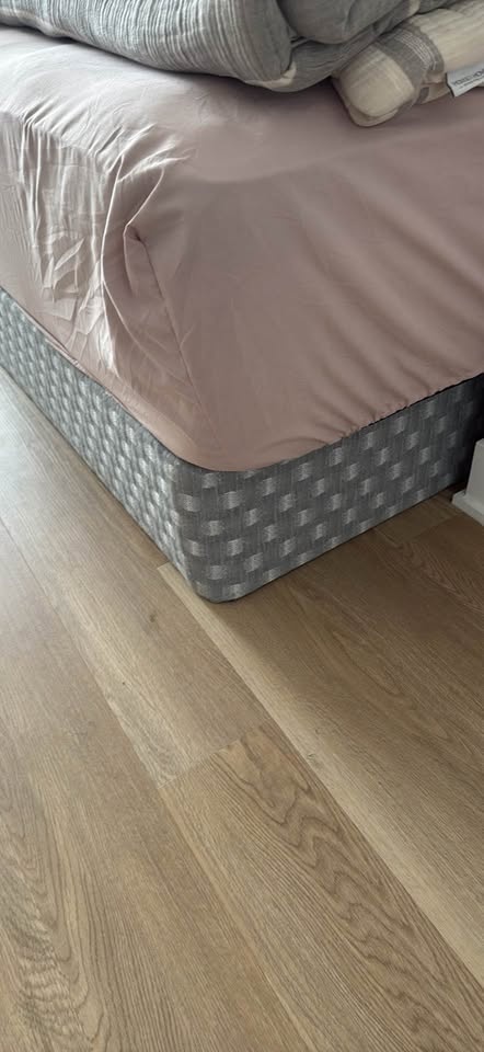 Queen Boxspring - Textured Grey - Excellent Condition - photo 3