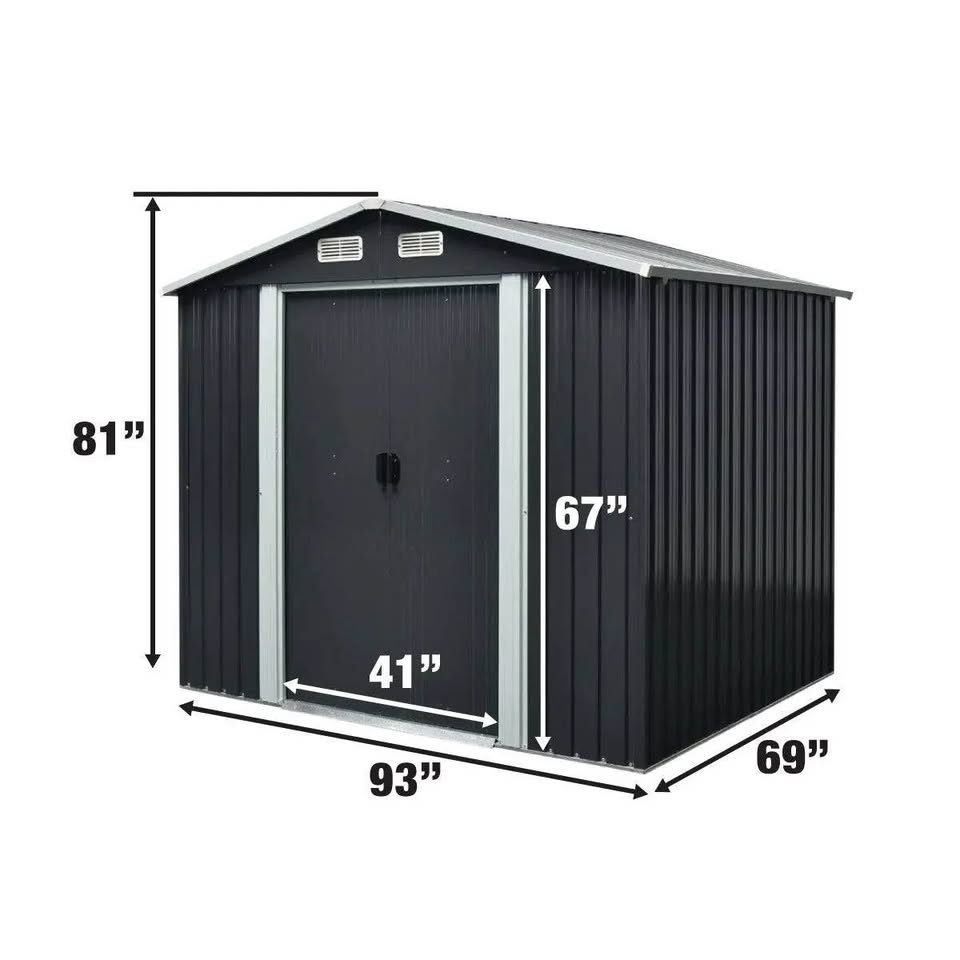 6x8' BRAND NEW METAL SHED IN BOX - photo 3