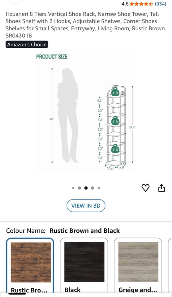 8-tier Shoe Rack for Narrow Spaces - photo 4