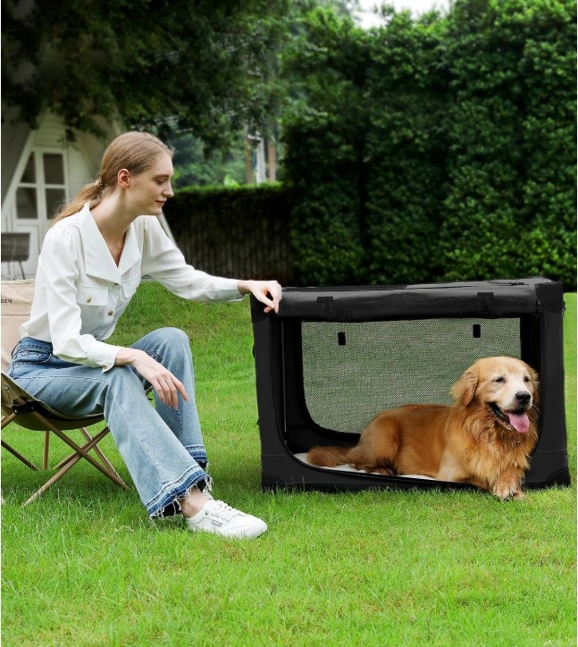 NEW Collapsible Travel Dog Crate