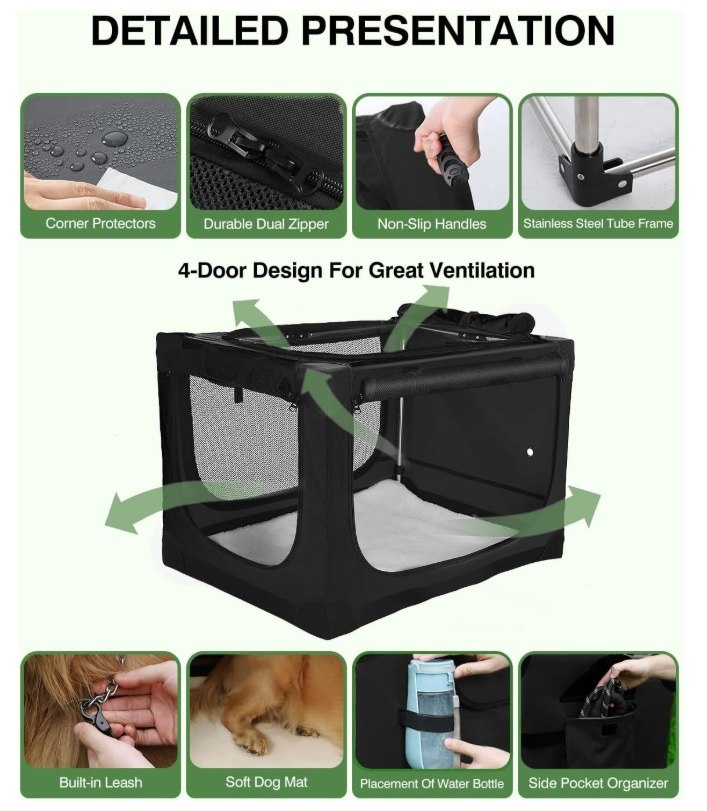 NEW Collapsible Travel Dog Crate - photo 5