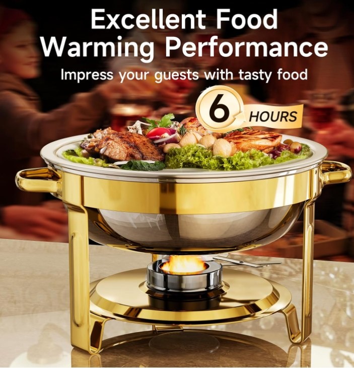 Stainless Steel Chafing Dish Set - 4 Pack - photo 2