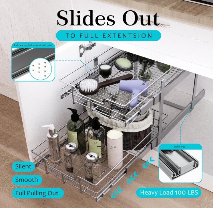 New Heavy Duty Pull Out Cabinet Organizer - New - photo 2