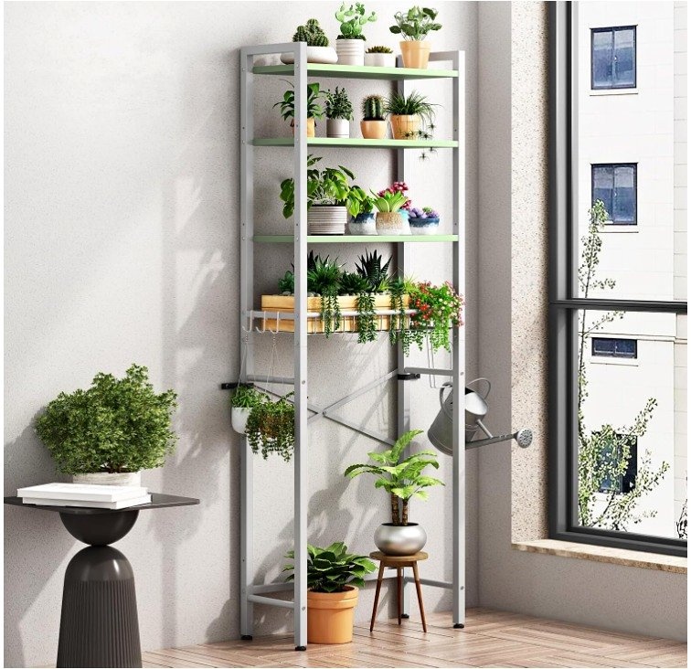 New Over-The-Toilet Storage Rack, 4-Tier Organizer Shelf