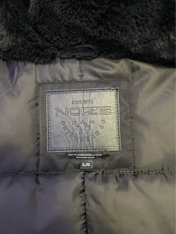 Noize Winter Parka - Black - Size Large - Very Warm! - photo 4