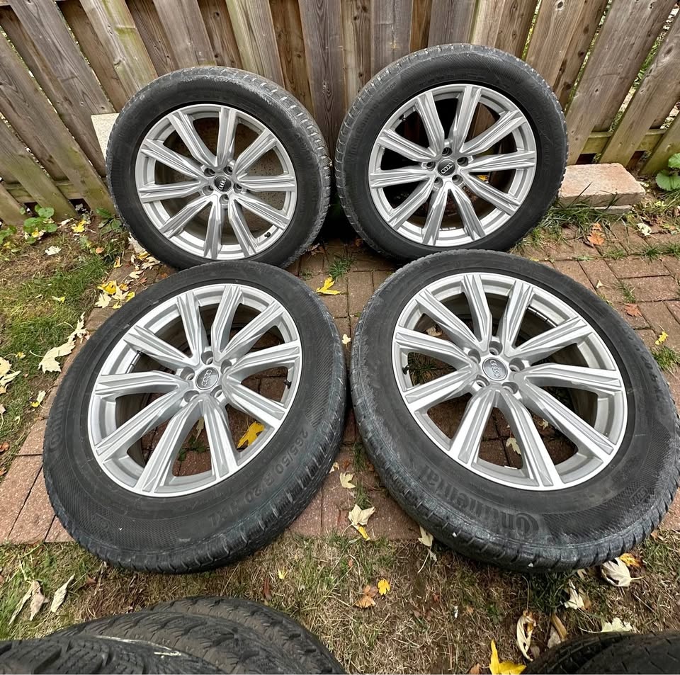 OEM Audi Q8 20” Rims on Continental Winter Tires