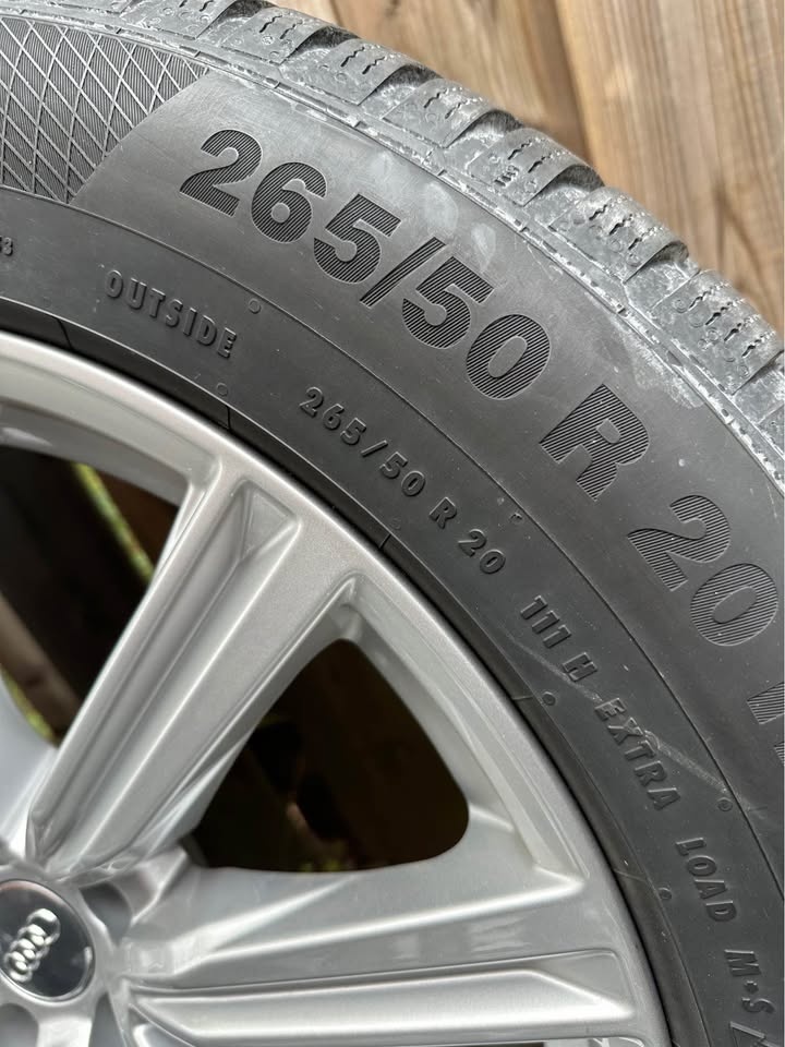 OEM Audi Q8 20” Rims on Continental Winter Tires - photo 3