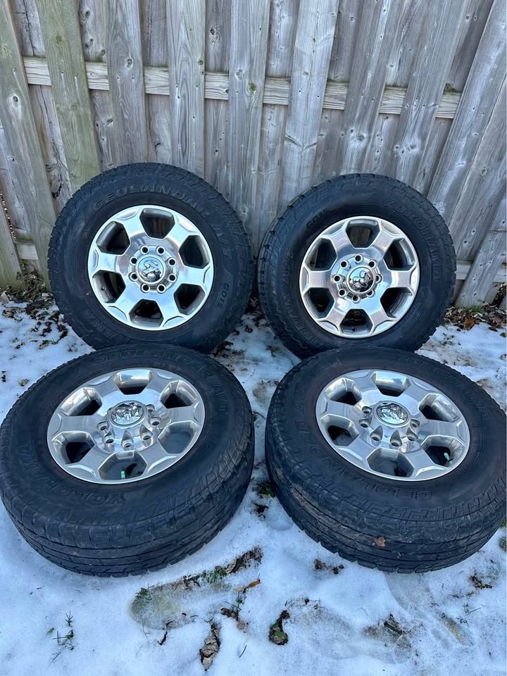 OEM 18” Dodge Ram 2500/3500 Rims w/ Yokohama A/T Tires