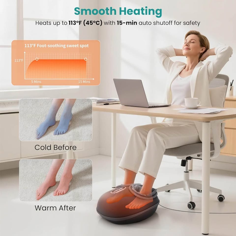 Nekteck Shiatsu Foot Massager with Heat - photo 4