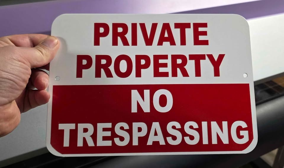 Private Property Warning Signage - photo 2