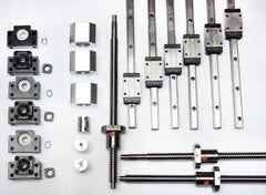 8x4 Ft. CNC Router Kit Rail Guide System w/16-20mm Rails & Ball