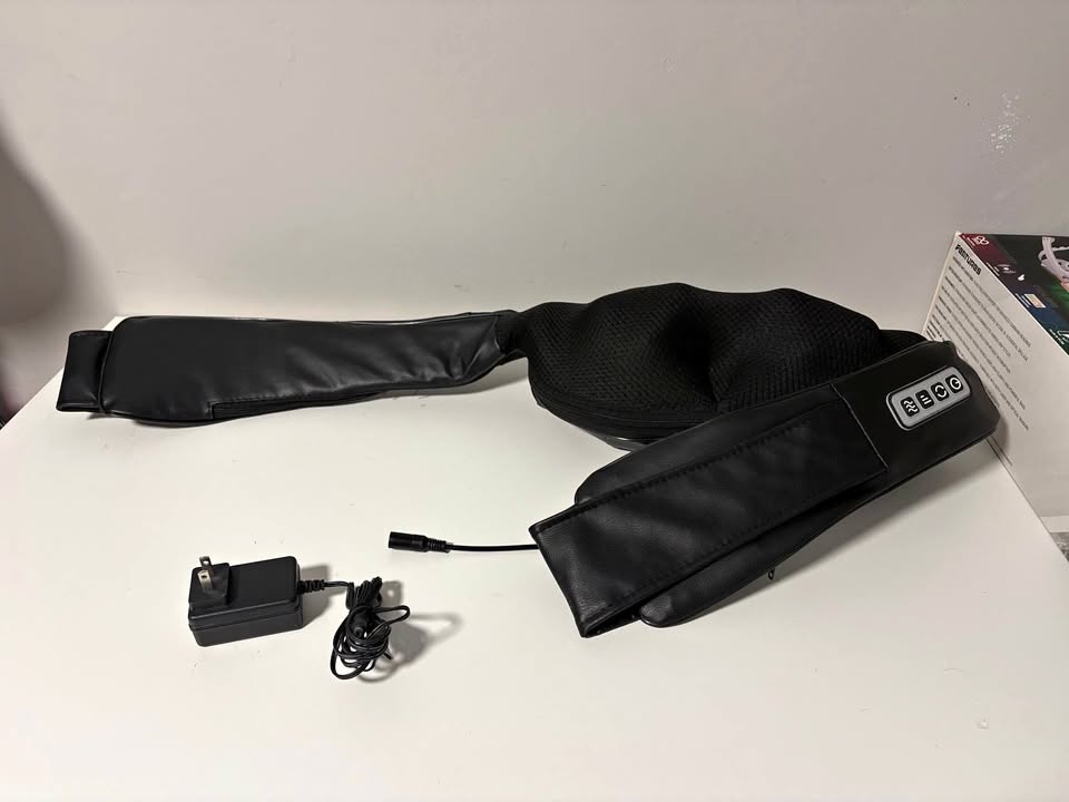 Black Neck Shoulder Massager w Heat