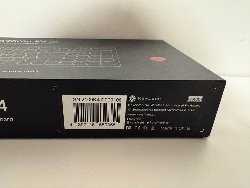 Keychron K4 96% Wireless Mechanical Keyboard - White/Yellow Keyc - photo 5