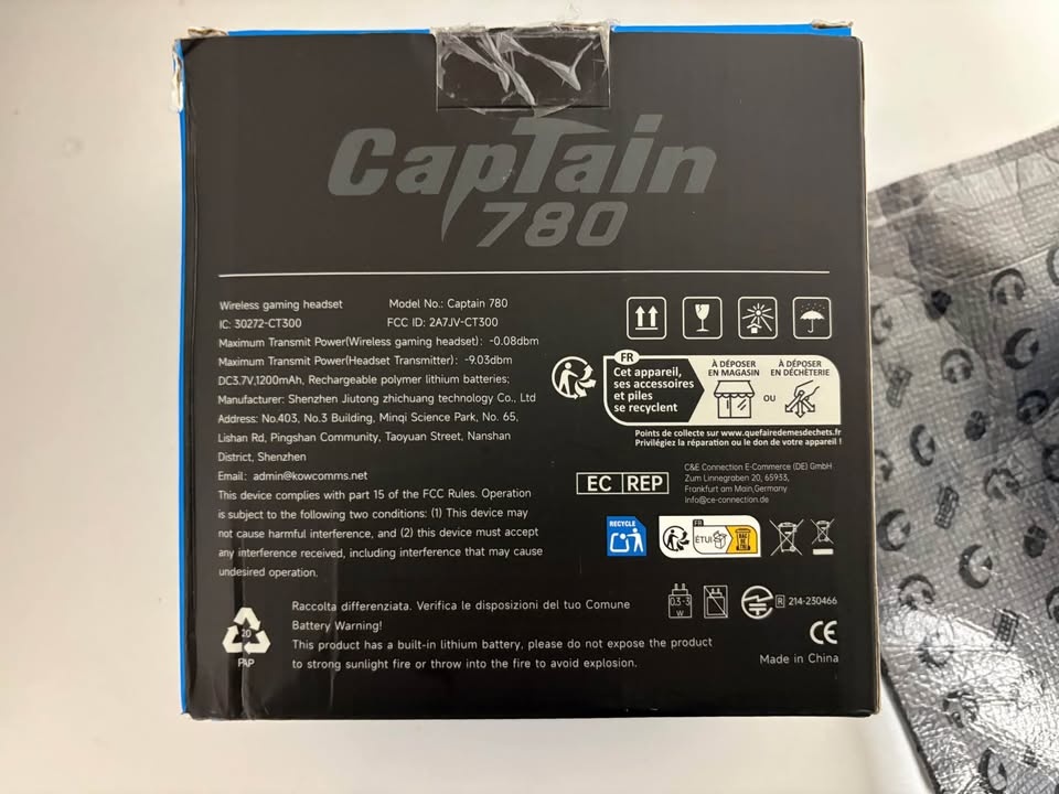 CapTain 780 Wireless Gaming Headset - photo 3